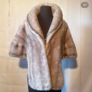 1960s faux fur stole